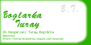 boglarka turay business card