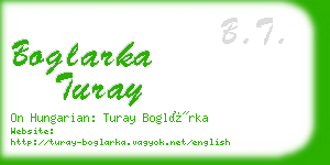 boglarka turay business card